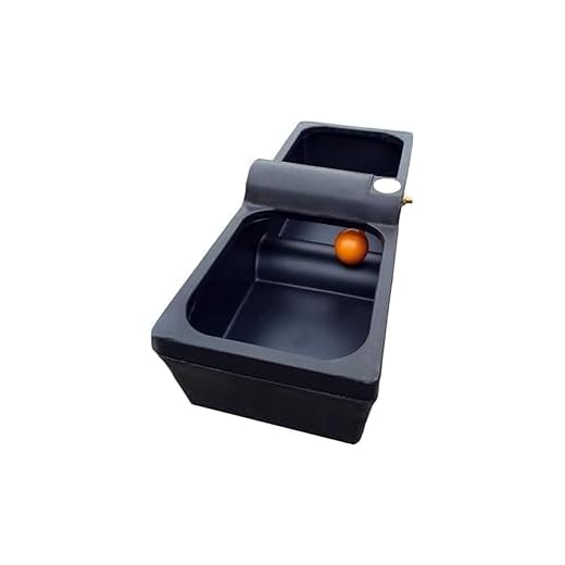 Titan Abreuvoir pour chevaux et bétails 136 l Noir