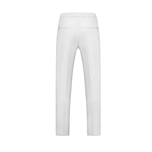 White Men's Suit Peak Lapel Double Breasted Blazer Tuxedos Wedding Prom Slim Fit Jacket Pants4
