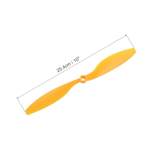 Hélices de drone 1045 quadricoptère plastique jaune avec bagues