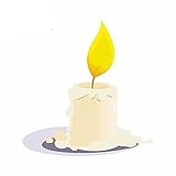 13 cm x 12,7 cm für Kerze Autoaufkleber und Abziehbilder Mode Okklusion Kratzer Dekoration geeignet