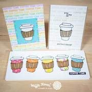 Waffle Flower Coffee Time Stamp Set -Everyone Loves A A Gift Card To Their Favorite Coffee Shop #TOP1