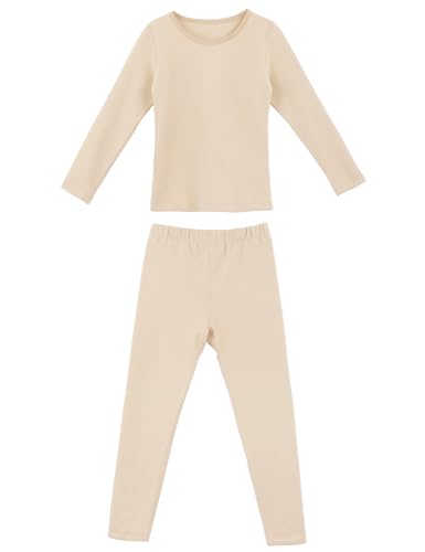 Dayrose Girls Underwear Set, Long Sleeve Girls Base Layer Set with Top and Long Johns for Ballet/Gymnastics4