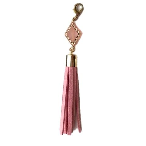 Tassel Charm, Mini Charm, Diamond, Fringe, Key Holder, Strap, Tassel Charm, Made in Japan, Faux Leather, Mobile Phone Strap, Key Holder, Smartphone Case, Wallet, Stylish, Cute : Clothing, Shoes & Jewe
