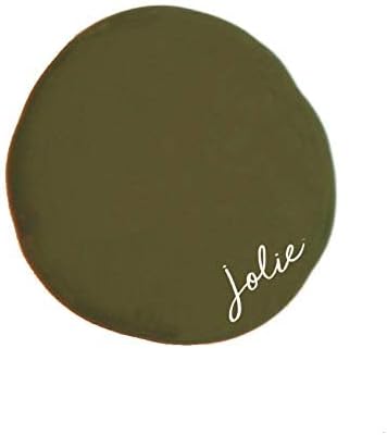 Jolie Paint – Chalk Finish for Furniture, Cabinets, and Décor, Green Wise Certified, No Priming or Sanding, Olive Green [Army Green], 4 Ounces