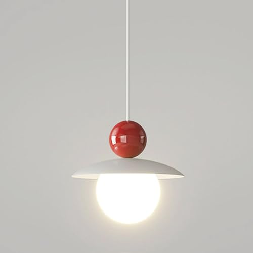 Lumière au bord du lit suspendue LED blanche ombre sphérique