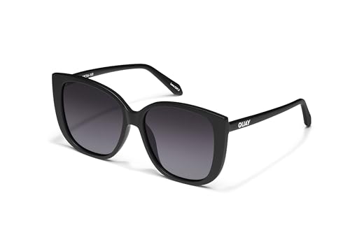 Quay - Womens Sunglasses, Square Lenses with UV Protection, Oversized Sunglasses, Ever After, Matte Black2