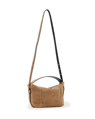 Image of AllSaints Vega Suede Grab Bag Biscuit Brown One Size