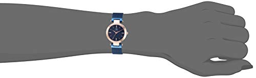 Roberto Bianci Relógio feminino Cristallo de aço inoxidável de quartzo, azul, 18 relógio casual (mod