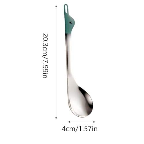 Kreskówka łyżka do arbuza | Ergonomiczna łyżka do zupy ze stali nierdzewnej | bezpieczna łyżka do owoców - do kantalupy Hami owoce, desery, warzywa, wegetariańskie, masło, kuchnia