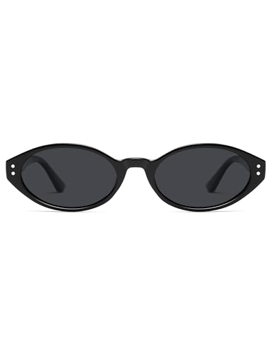Retro Oval Polarized Sunglasses for Women Chic Cat Eye Trendy 90s Shades UV400 Protection AP3743