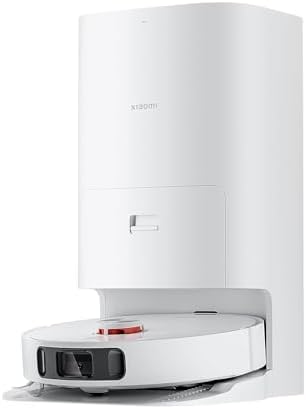 Xiaomi Robot Vacuum X10+, Wiping Function & All-in-One Station (4000Pa Suction Power; Up to 120 min Battery Life; Auto. Self-Cleaning, Emptying, Drying & Water refilling; app/Control), White