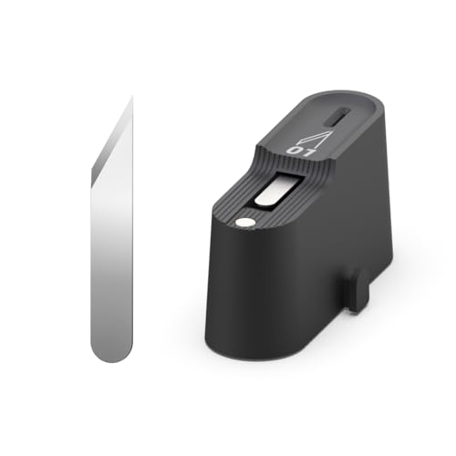 HOZO 20 Stück NeoBlade 01 Standardklinge, feuchtigkeitsbeständige Blisterpackung, entworfen für dickes Materialschneiden und Spalten, federbelasteter Sicherheitsspender mit Entsorgungsschlitz