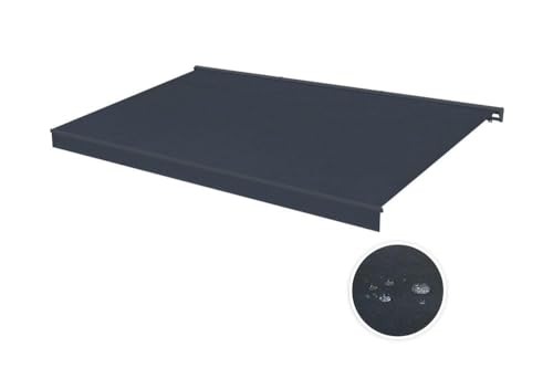 Store banne motorisé Semi-Coffre 495x300 cm Gris Anthracite - Cazeboo FAZZIO Toile 320g/m² UV50+ - Moteur électrique télécommande et capteur Vent - Inclinaison 30 à 100° - Protection terrasse 15 m² – vue 6