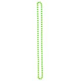 Lizzy | Pearl Bead Necklace Rope Chain | 120CM, Neon Green, Plastic | Vintage 1920s Flapper Style, Multi-Layer Wear, Costume Accessory | For Wedding, Bridal, Fancy Dress