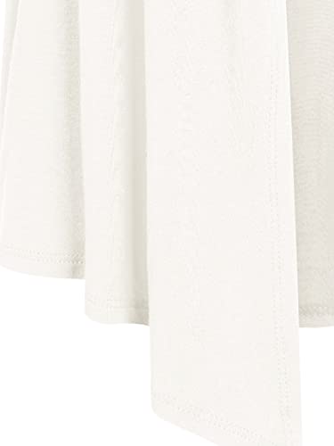 Image of MixMatchy Women's Lightweight Short Sleeve Draped Open Front Cardigan Vest