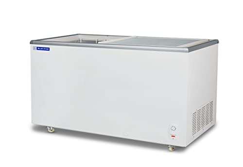 Image of Blue Star GT4-500M 500 Liter Glass Top Deep Freezer (White)