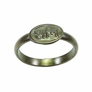 SHANI KA CHALLA SATURN IRON HORSE NAIL RING - MEDITATION PUJA WICCA PAGAN GOTHIC - Foto 6