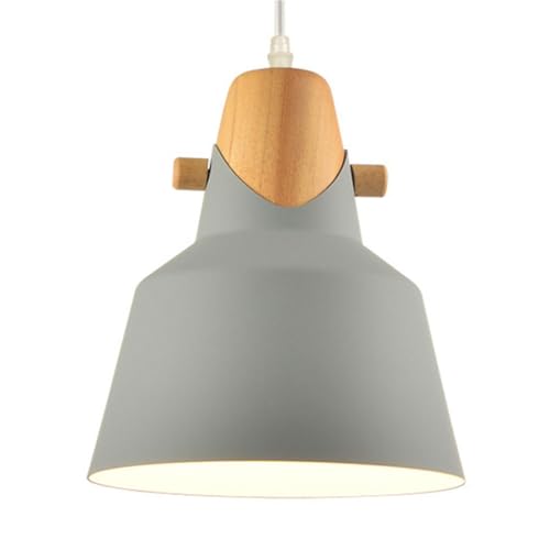 Suspension LED Macaron E27 lustre jaune design rétro