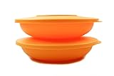Producto original Tupperware Tupperware Joven Welle Plato 700 ml naranja Swingtime con tapa (2)