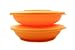 Produktbild Tupperware Junge Welle Teller 700 ml orange Swingtime mit Deckel Schale (2)
