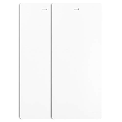 Dalix Pvc Veritcal Blind Replacement Slats Curved Smooth White 82.5 X 3.5 (2-Pack) #TOP3