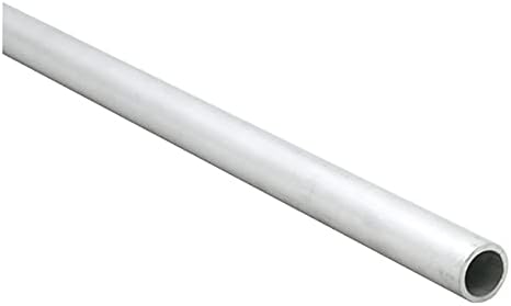 1/2" OD 6061-T6 Aluminum Tube, B210, 18 Gauge (.049), Smooth Drawn, Mill ID/OD - 4' Section