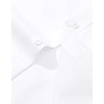 Alimens & Gentle Men's Dress Shirt Regular Fit Stretch Stain Shield Long Sleeve Solid Business Wedding Button Down Shirts - Image 5