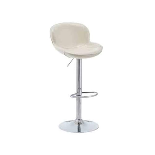 Chaise haute de bar de luxe légère avec assise blanche relevable et design