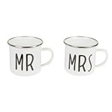 Taza esmaltada con regalo de boda ideal
