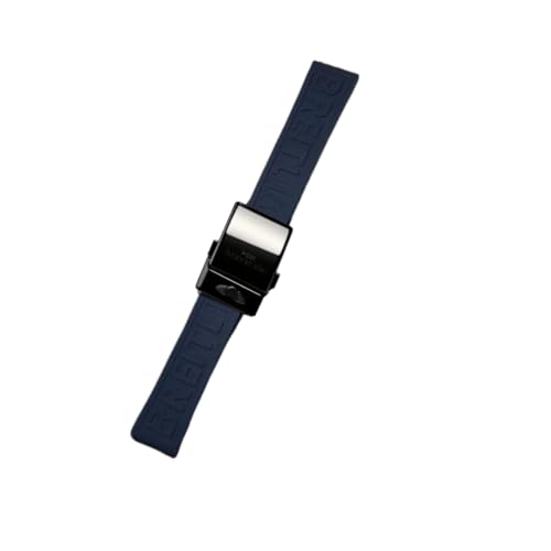 Bracelet silicone montre Breitling Avenger Blackbird étanche boucle métal
