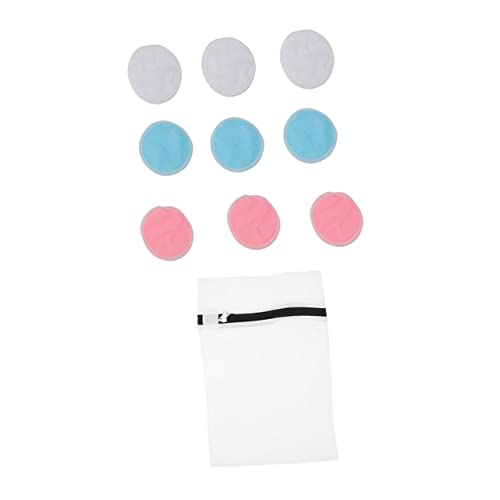 COLLBATH 10 piezas Almohadillas Redondas Desmaquillantes Reutilizables de de Bambú con Bolsa de Algodón para Limpieza Facial Suaves y Duraderas Aptas para Tipo de