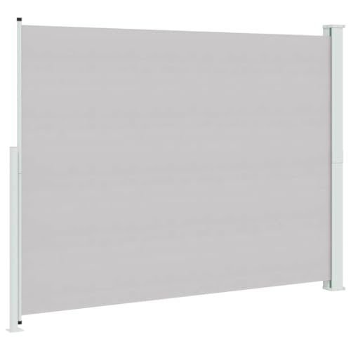 Store latéral rétractable gris pour intimité du balcon et terrasse - 6
