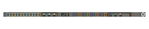 Vertiv Geist Monitored Vertical PDU with 12 Locking IEC C13 & 12 Locking IEC C19 Outlets, 60A, 208V Delta, 17.2kW (VP4551V)