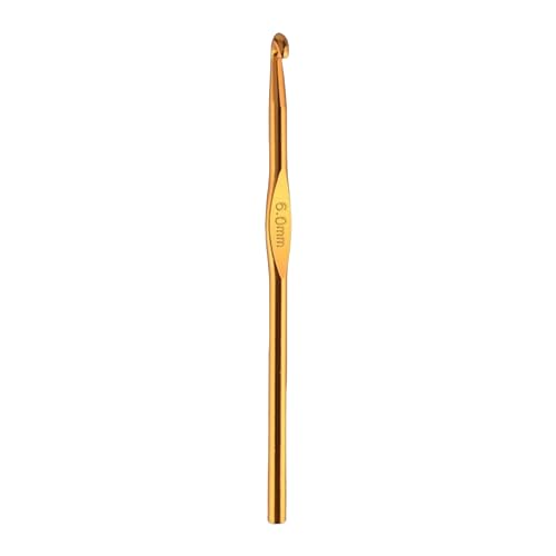 Image of ADW CRAFT'S Crochet Needle Single Size(12 Size Available)| 12 Pcs Crochet Needle Set||Aluminum Multicolor Crochet Hooks Needle|Crochet Needle|Crochet Needle Set | Crochet Needle Kit (6 mm / Single Pcs(Pack of 1))