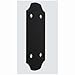 National Hardware N800-017 Hartley Collection Decorative Flat Strap, Black, 5 x 11-1/4 in. - Quantity 6