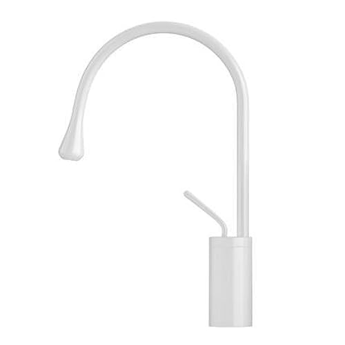 Robinet de bassin cuivre mitigeur eau chaude froide cascade