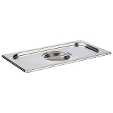APS 81395 GN 1/3 Edelstahl Deckel, 32.5 x 17.6 cm