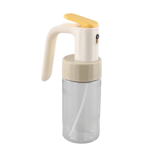MoSundi Botella de vidrio 2 en 1 con pulverizador de aceite para cocinar, dispensador de vinagre de aceite de oliva de 180 ml/280 ml con bomba, botella de spray de condimentos a prueba de fugas de 250