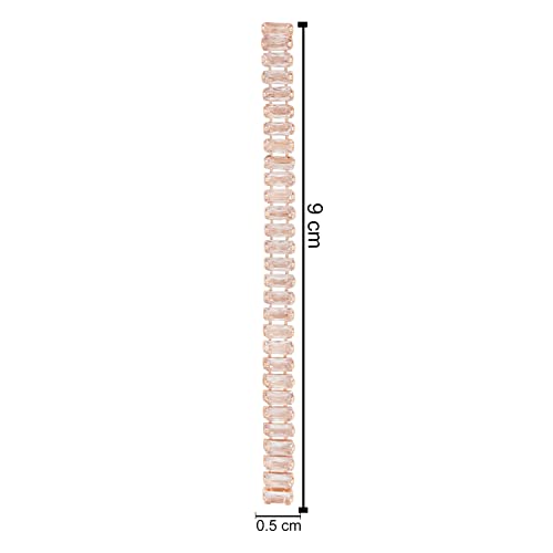 Image of I Jewels Valentines Special Sparkling Glamorous Silver Plated CZ and American Diamond Tassel Drop Fashionable Earrings for Women /Girls (E3117-118S)