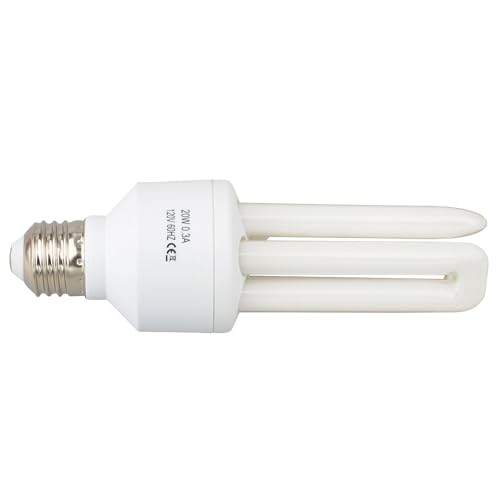 LUCKY HERP Compact Bird Lamp Lighting Bulb, 2.4% UVB, 20W,Screw Thread
