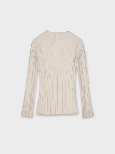 Mayoral Knit Mockneck for Girls H. Sand2