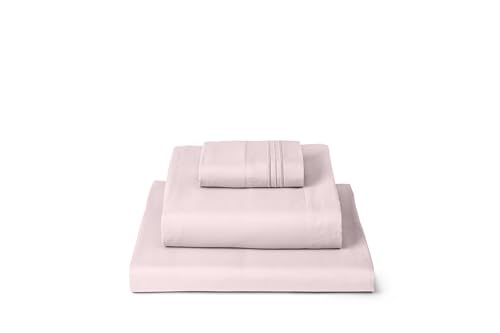 Image of Mellanni Twin Sheets Set - 3 PC Iconic Collection Bedding | Hotel Luxury, Extra Soft, Cooling Bed Sheets - Wrinkle, Fade, Stain Resistant (Twin, Blush Pink)