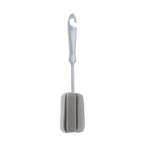 Luojuny Brosse à Tasse éponge Douce Nettoyage en Profondeur Longue poignée ménage Tasse à café en Verre Brosse à théière pour la Cuisine Courte