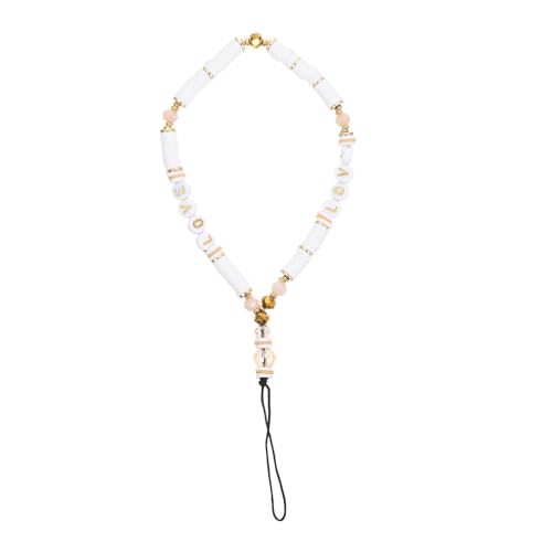 RORPOIR Cadena Colgante De Teléfono Móvil Decorativa De Arcilla Polimérica y Cristales Lanyard Antirrobo Correa Práctica y Estilosa Para Smartphone y Cámara Para y Accesorios De Moda