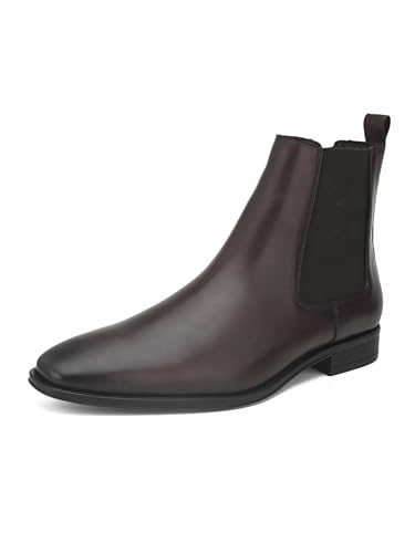Image of ALBERTO TORRESI Royal Look Chelsea Boots for Men - Stylish Leather Ankle Boots with Classic Design, Comfortable Fit, and Durable Sole - Ideal for Casual and Formal Footwear