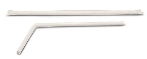Pitillos flexibles individuales 10 pulgadas, pack 1600 miniatura 1