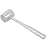 Ergonomischer Aluminium-Fleischklopfer, multifunktionales Werkzeug zum Abflachen und Zartmachen verschiedener Fleischsorten (rund)