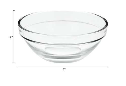 Greenbrier 3½" Glass Prep Bowls, 4-ct. Set