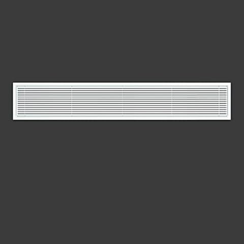 Powrocket Linear Bar Air Grille 44" X 8", Aluminum Air Supply/Return Grilles,Easy Air Flow,Removable Grille/Door-HVAC Air Vent Cover,White[Outer Dimensions: 44.8"w X 8.8"h] Cover