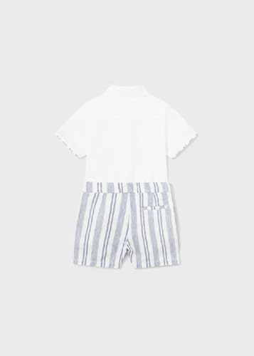 Conjunto de bermuda de lino de vestir Mayoral: alta costura infantil para bebé 3